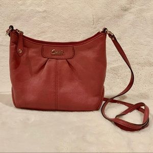 Coach Ashley Swingback leather pink crossbody bag
